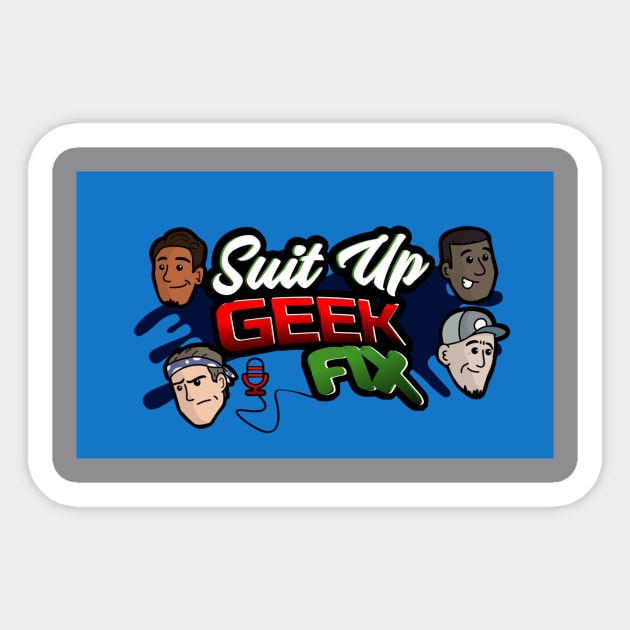 Suit Up Geek Fix Sticker by The Painted Lines